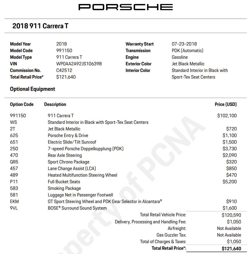 Used 2018 Porsche 911 Carrera T RWD image 5
