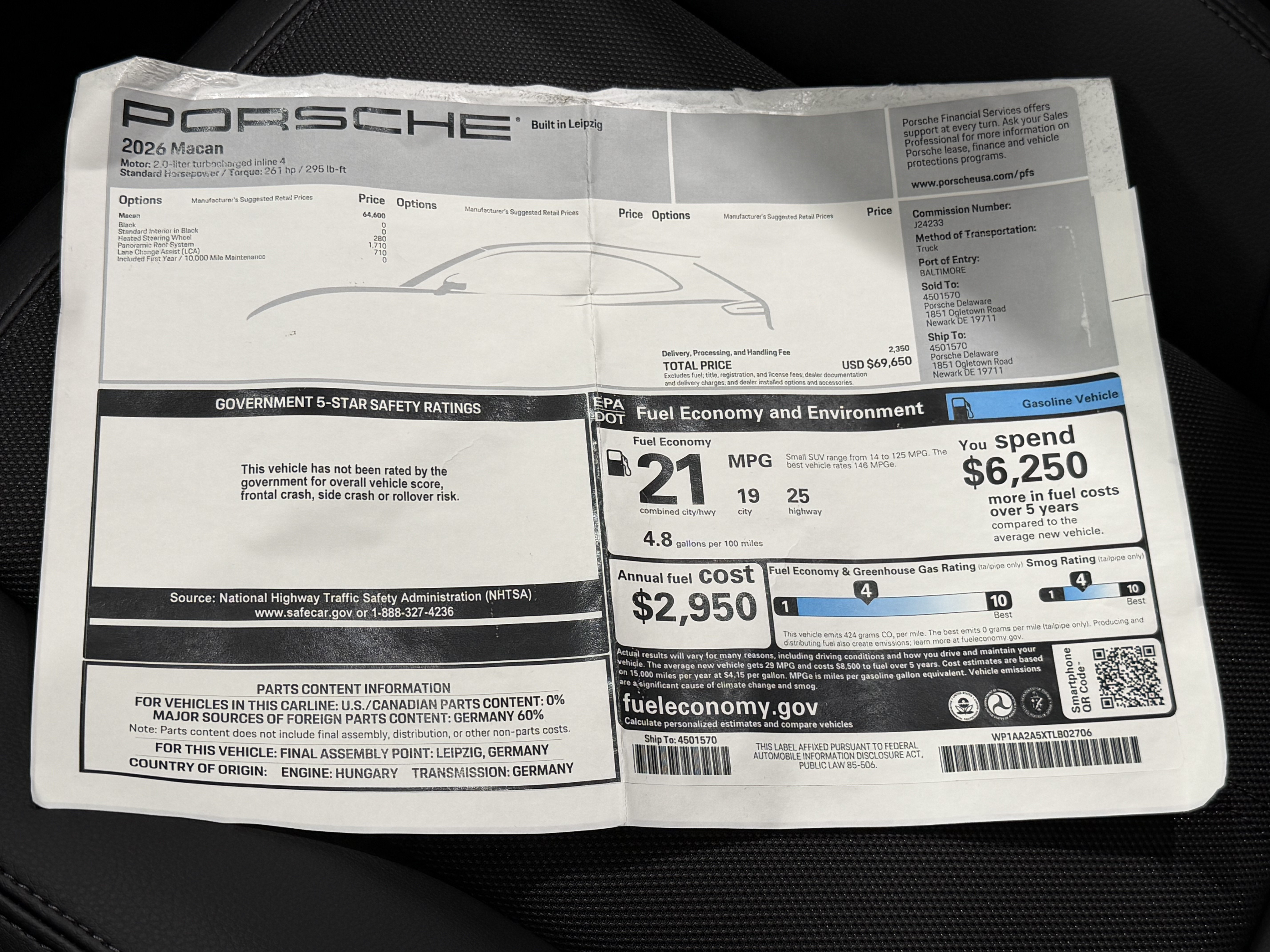 Certified 2026 Porsche Macan AWD/4WD image 54