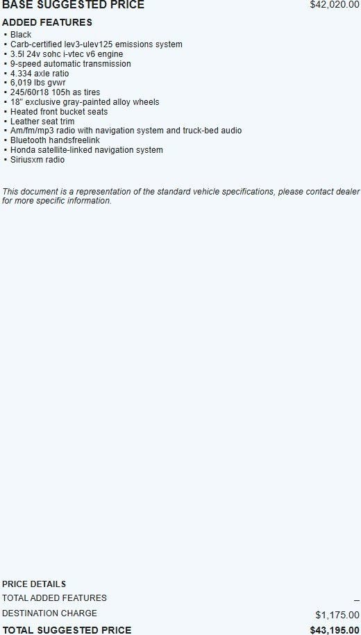 Used 2020 Honda Ridgeline RTL-E image 2