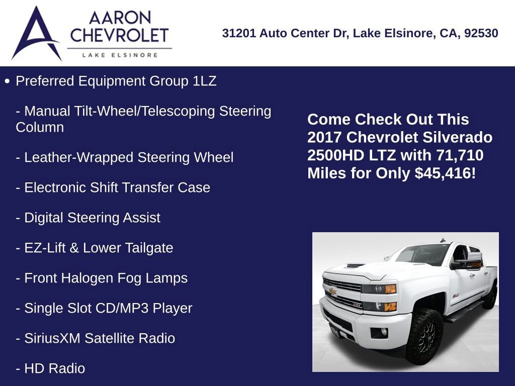 Used 2017 Chevrolet Silverado 2500 LTZ w/ Duramax Plus Package image 12