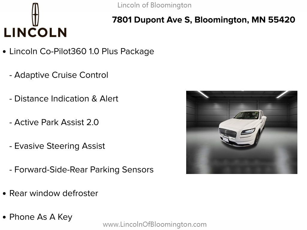 Certified 2023 Lincoln Nautilus Reserve w/ Equipment Group 201A image 9