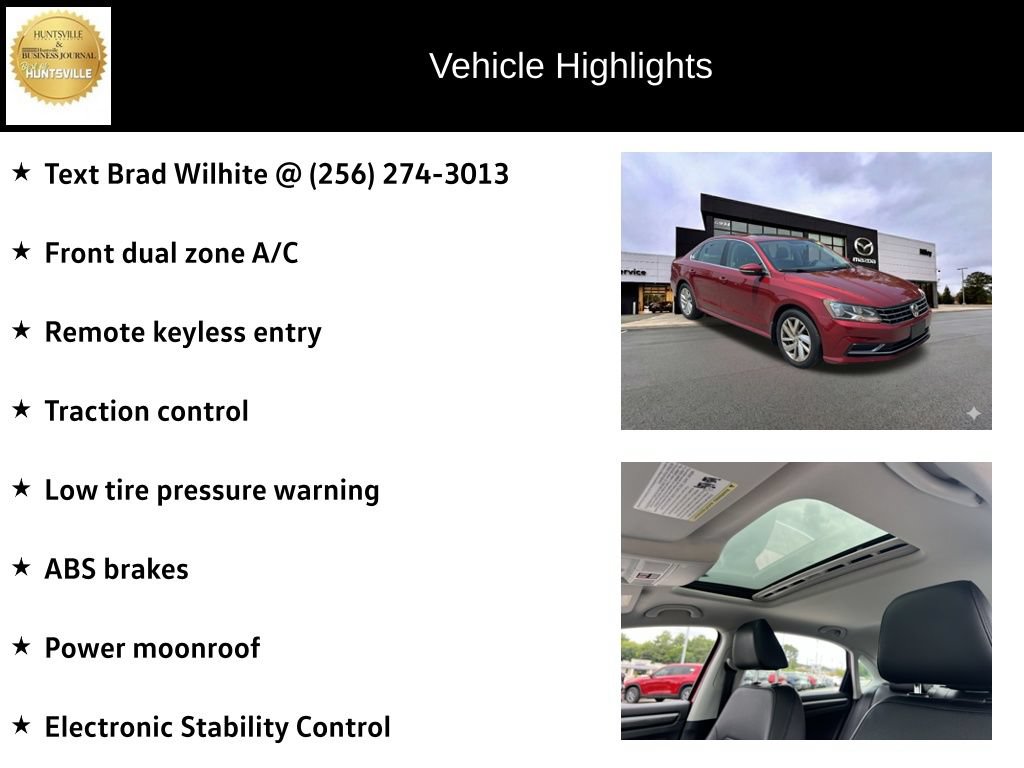 Used 2018 Volkswagen Passat 2.0T SE FWD image 6