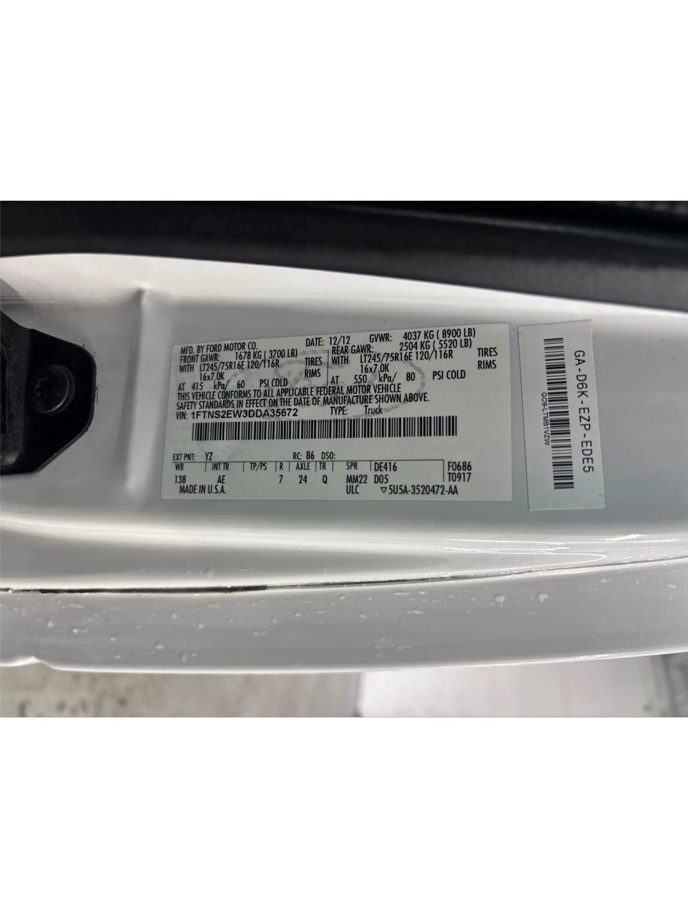Used 2013 Ford E-250 and Econoline 250 Extended w/ PWR Group RWD image 29