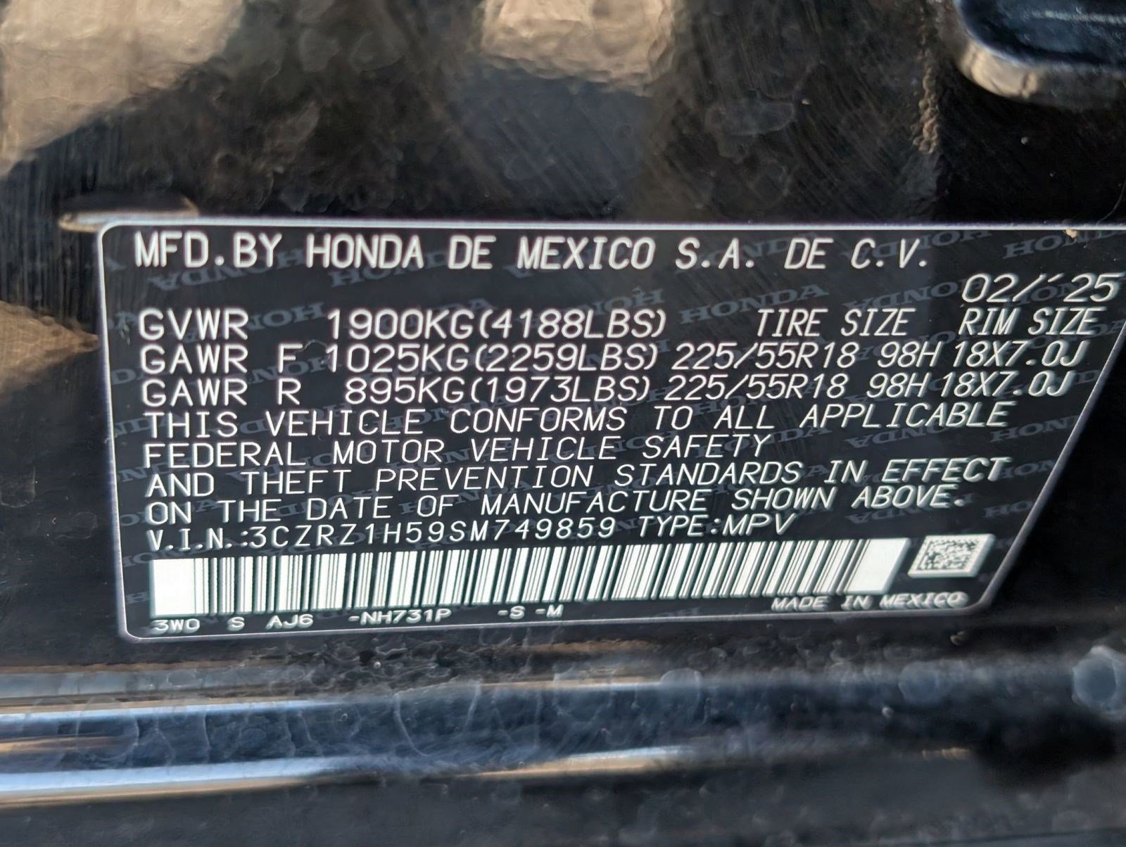 Used 2025 Honda HR-V Sport image 22