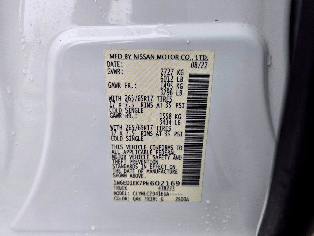Used 2023 Nissan Frontier SV w/ SV Convenience Package AWD/4WD image 32