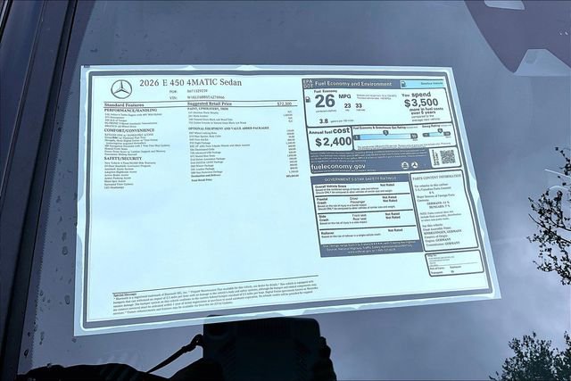 New 2026 Mercedes-Benz E 450 4MATIC Sedan image 17