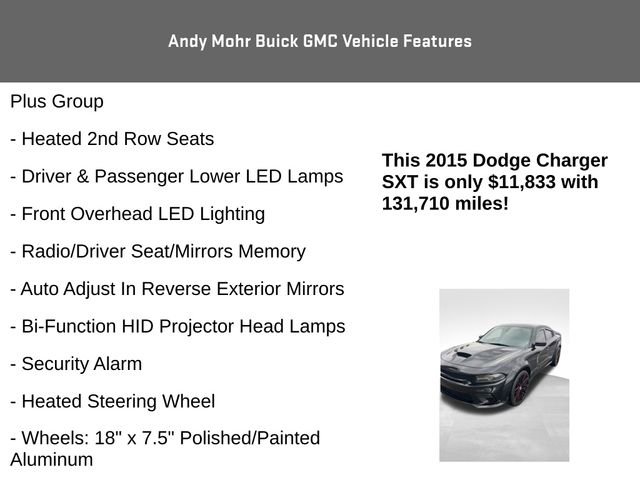 Used 2015 Dodge Charger SXT w/ Plus Group image 8