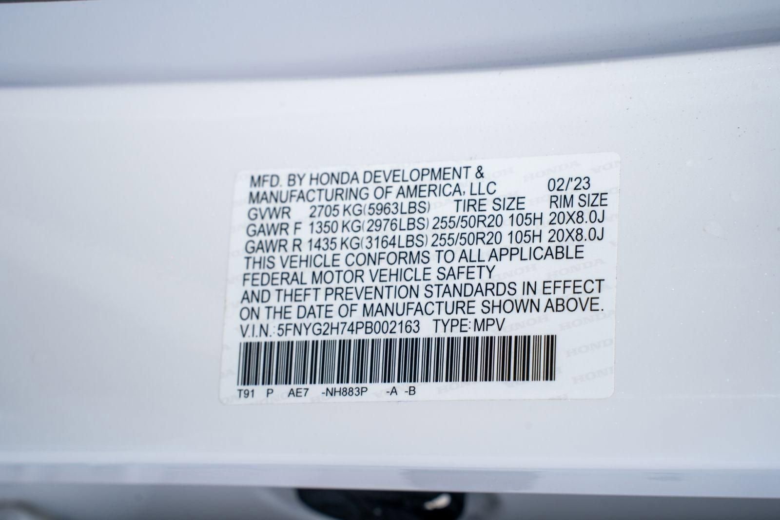 Certified 2023 Honda Pilot Touring image 42