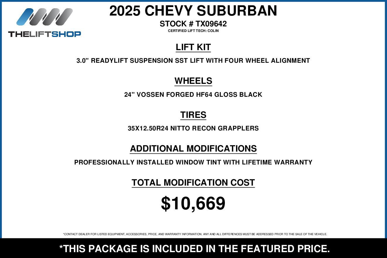 Used 2025 Chevrolet Suburban High Country w/ Sun And Tow Package AWD/4WD image 2