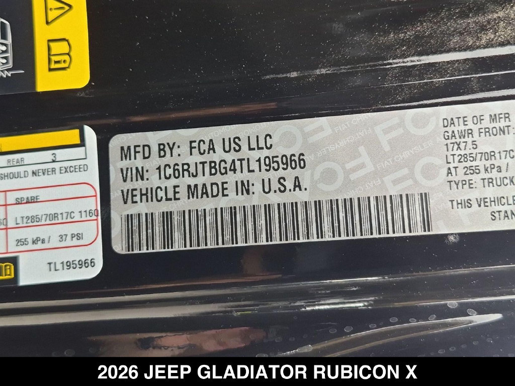 New 2026 Jeep Gladiator Rubicon AWD/4WD image 24