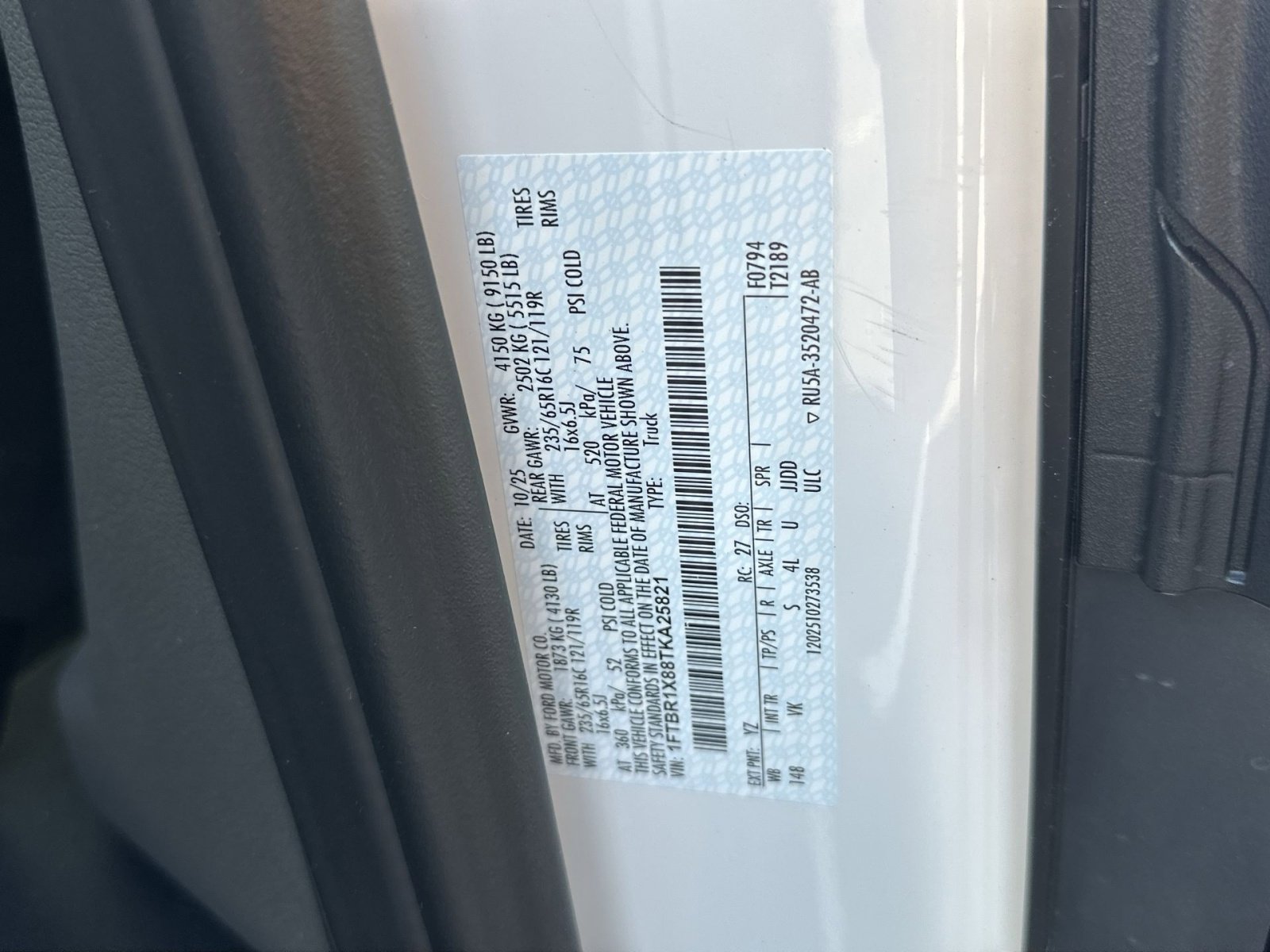 New 2026 Ford Transit 250 148 High Roof w/ Load Area Protection Package image 40