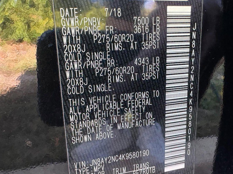 Used 2019 Nissan Armada Platinum w/ Cargo Package image 27