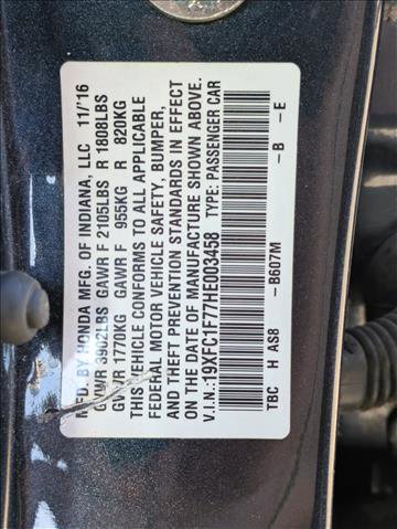 Used 2017 Honda Civic EX-L image 16