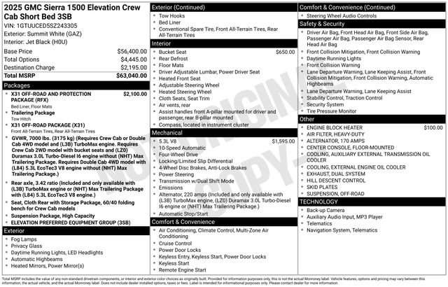 Used 2025 GMC Sierra 1500 Elevation image 43