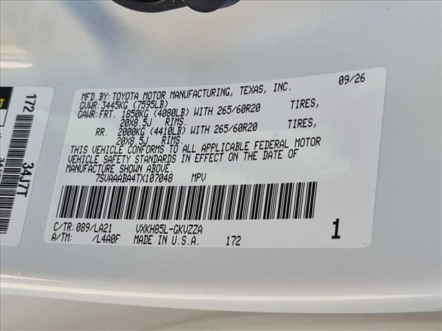 New 2026 Toyota Sequoia Platinum w/ TRD Off-Road Package AWD/4WD image 17
