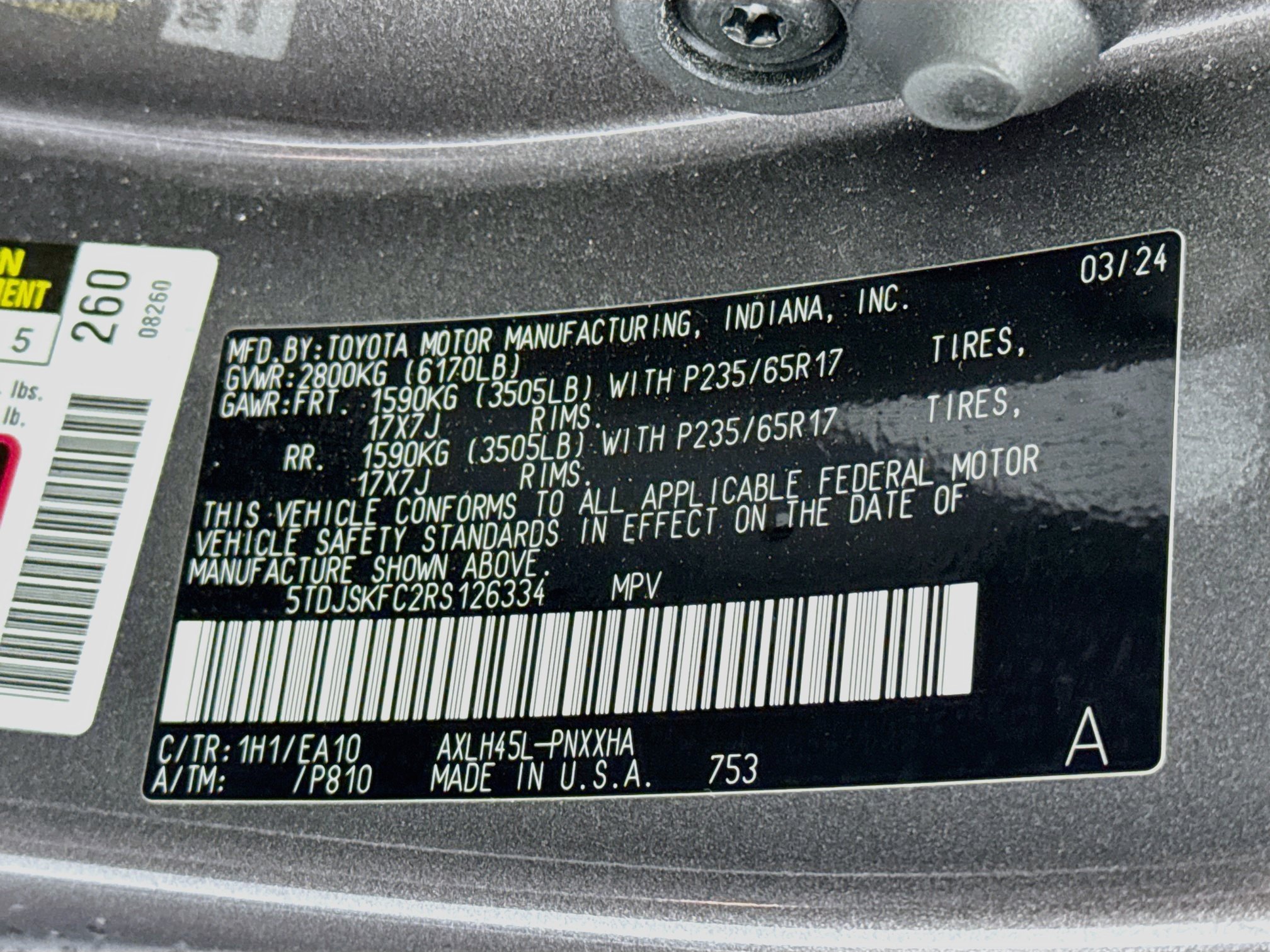 Used 2024 Toyota Sienna XLE w/ XLE Plus Package AWD/4WD image 34