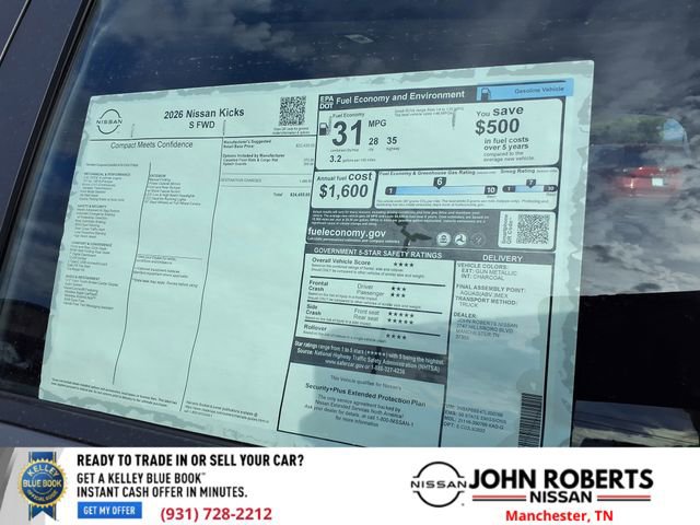 New 2026 Nissan Kicks S image 20