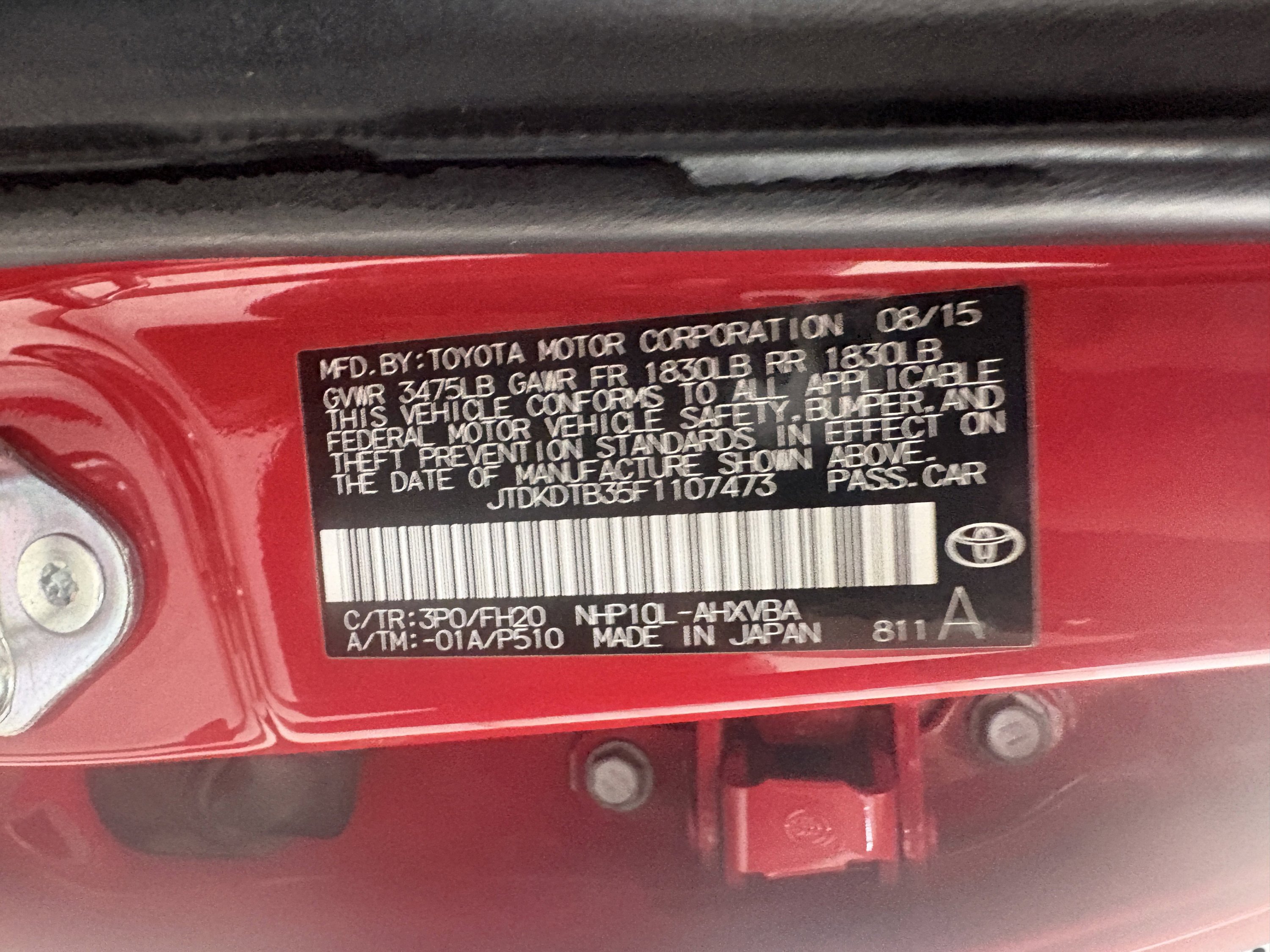 Used 2015 Toyota Prius C One FWD image 29