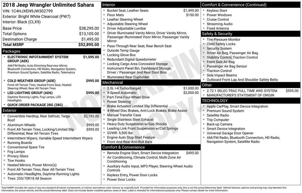Used 2018 Jeep Wrangler Unlimited Sahara image 29