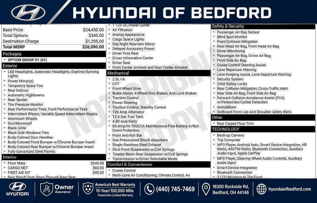 New 2026 Hyundai Elantra SEL Sport FWD image 45
