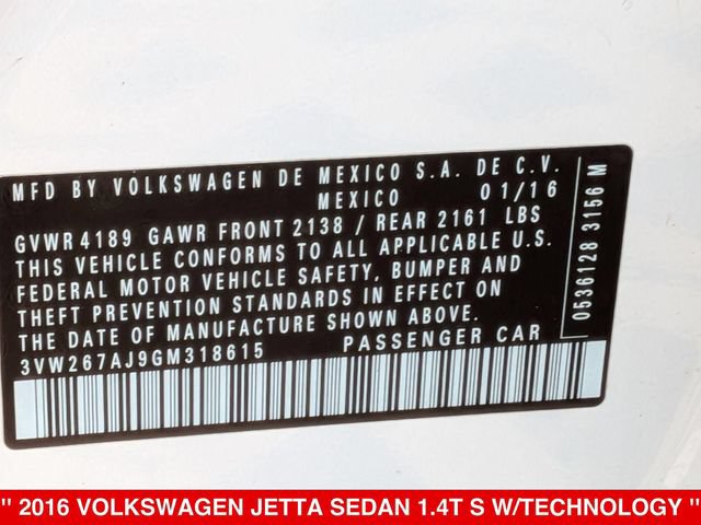 Used 2016 Volkswagen Jetta S FWD image 36