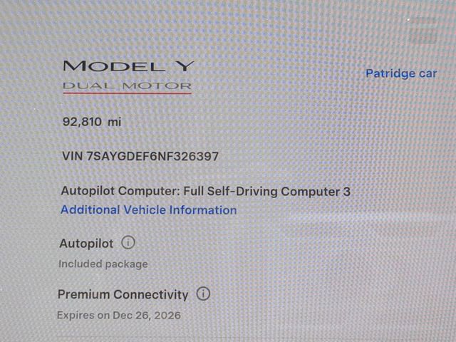 Used 2022 Tesla Model Y Performance image 32