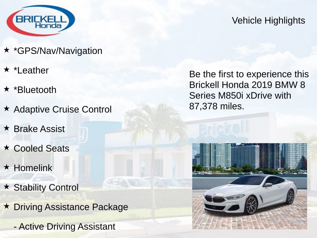 Used 2019 BMW M850i xDrive Coupe image 8