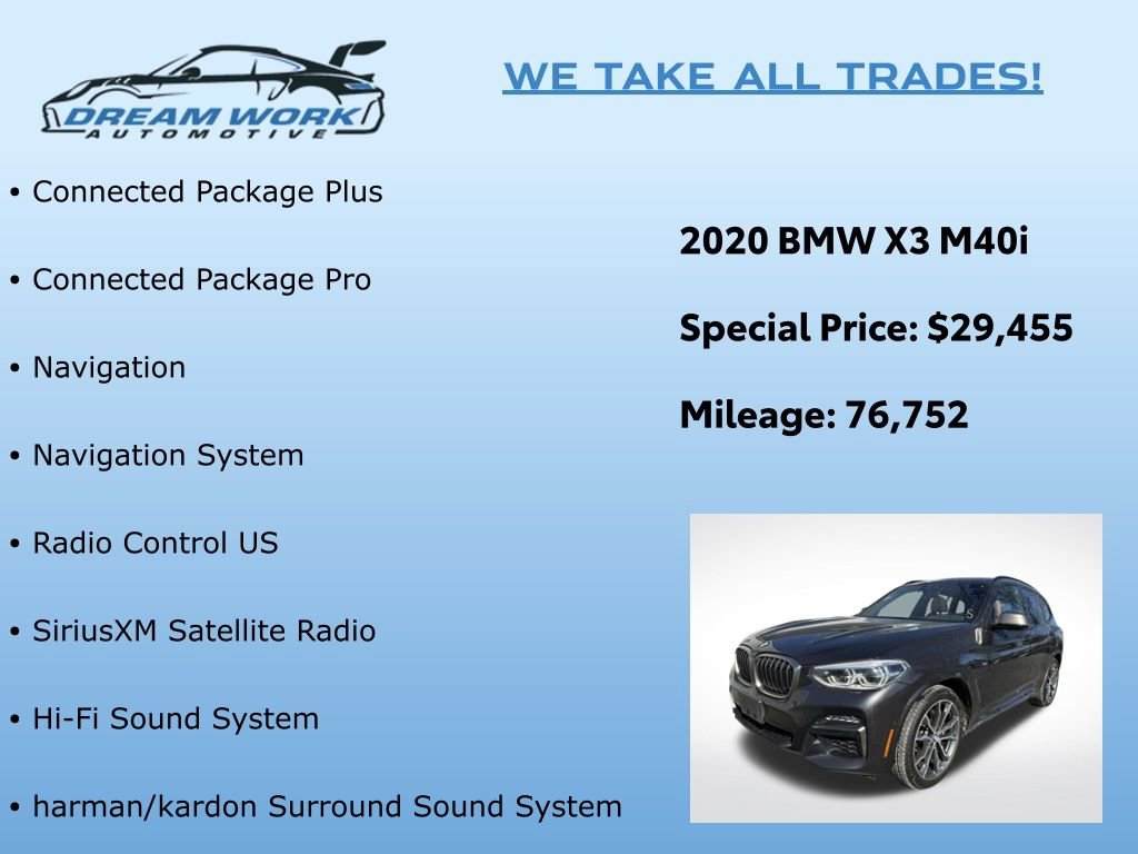 Used 2020 BMW X3 M40i w/ Executive Package image 2