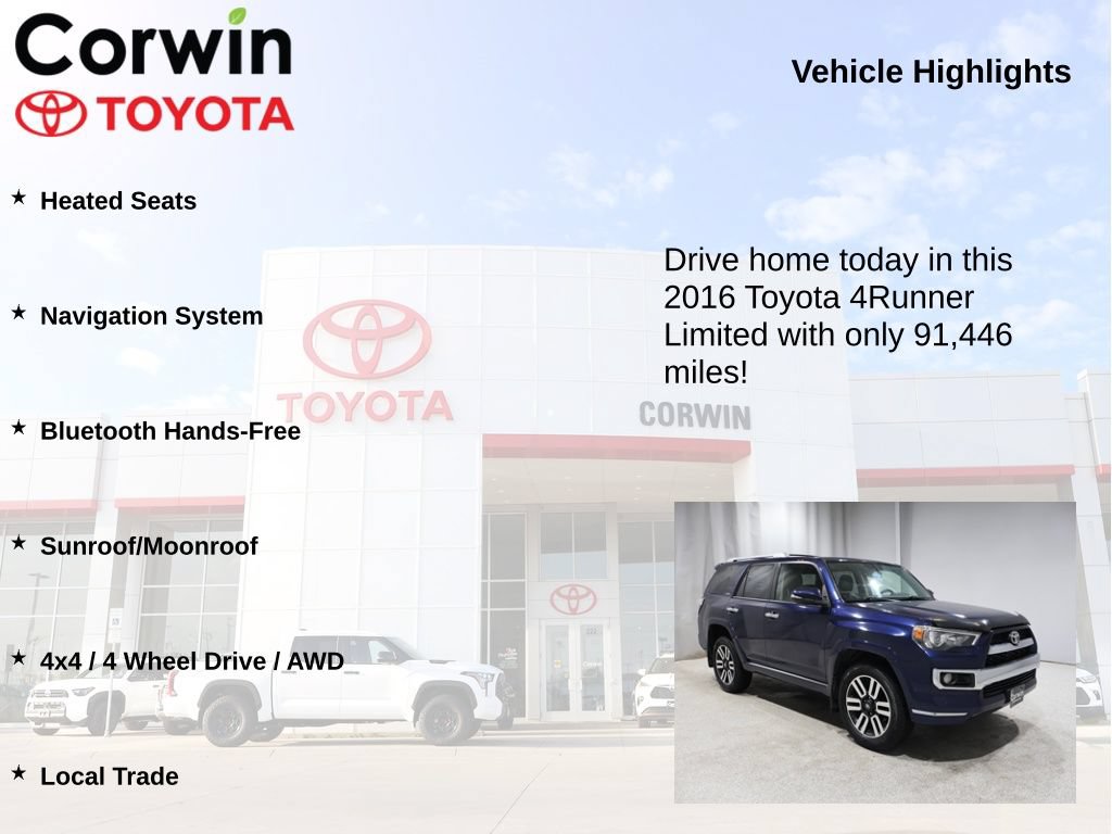 Used 2016 Toyota 4Runner Limited AWD/4WD image 6