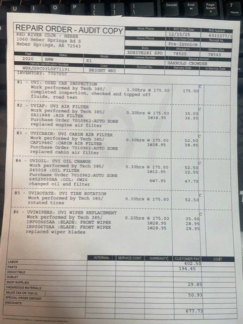 Used 2020 BMW X1 xDrive28i w/ Convenience Package image 16