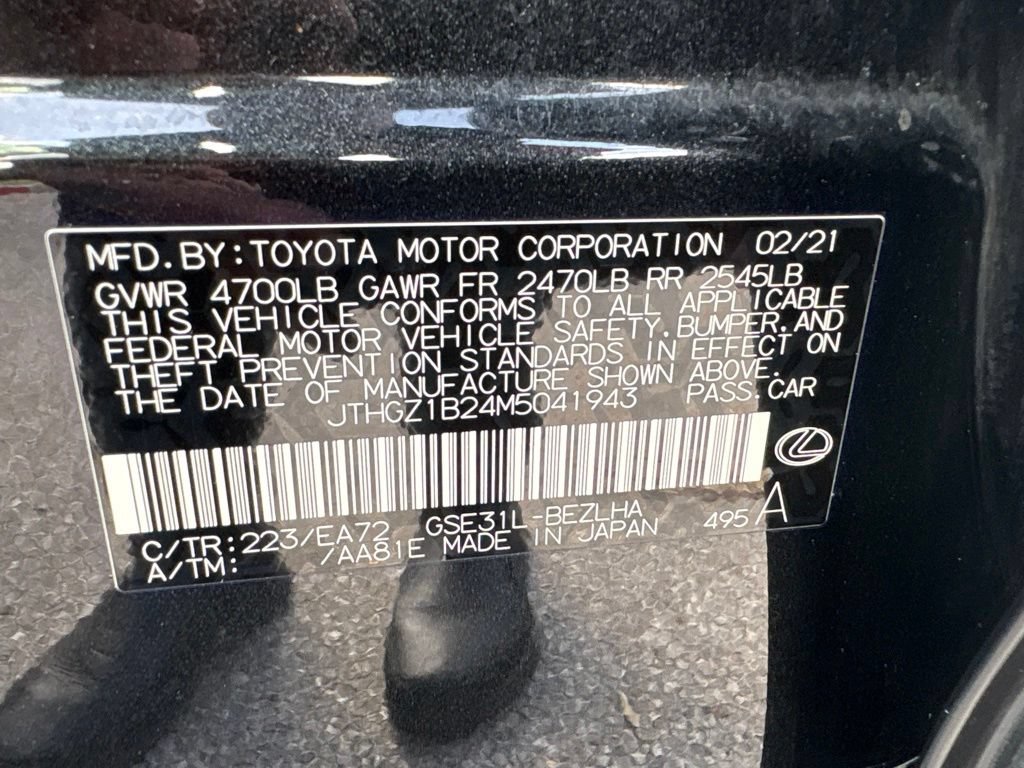 Used 2021 Lexus IS 350 F Sport w/ Accessory Package 2 RWD image 19
