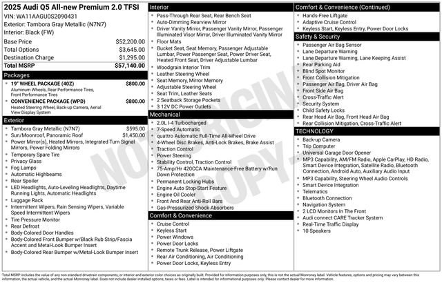 Certified 2025 Audi Q5 Premium w/ Convenience Package AWD/4WD video 2