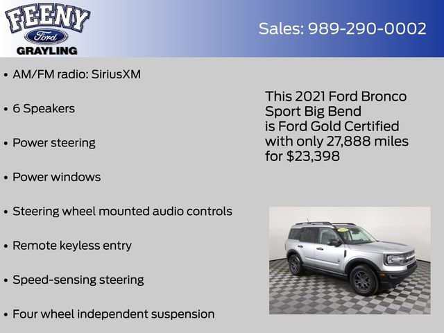 Certified 2021 Ford Bronco Sport Big Bend image 9