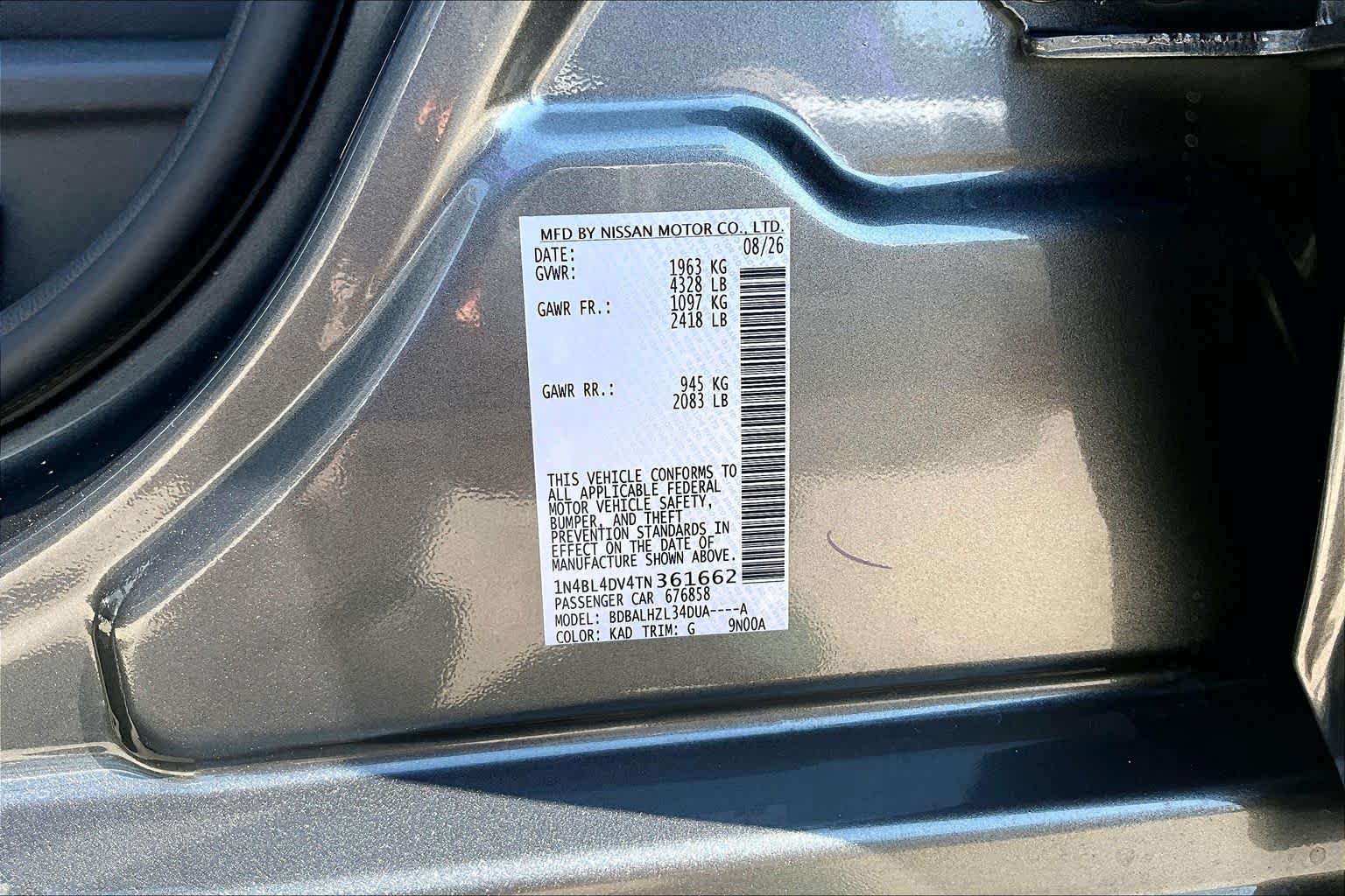 New 2026 Nissan Altima 2.5 SV FWD image 18