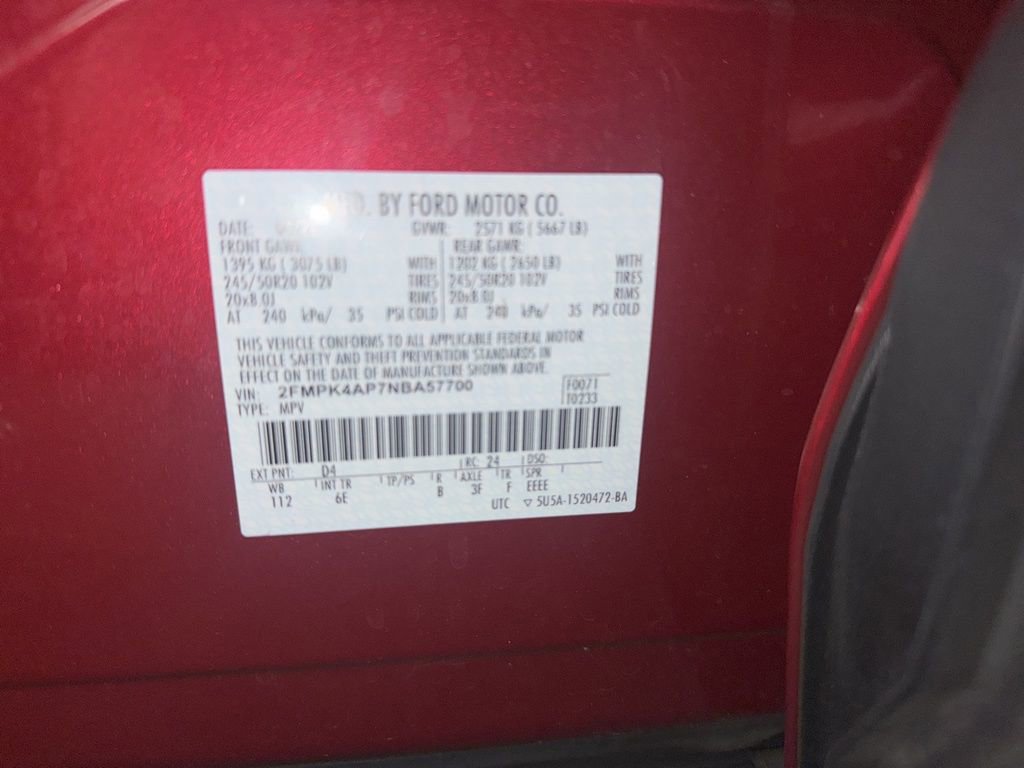 Used 2022 Ford Edge ST w/ Equipment Group 401A AWD/4WD image 10