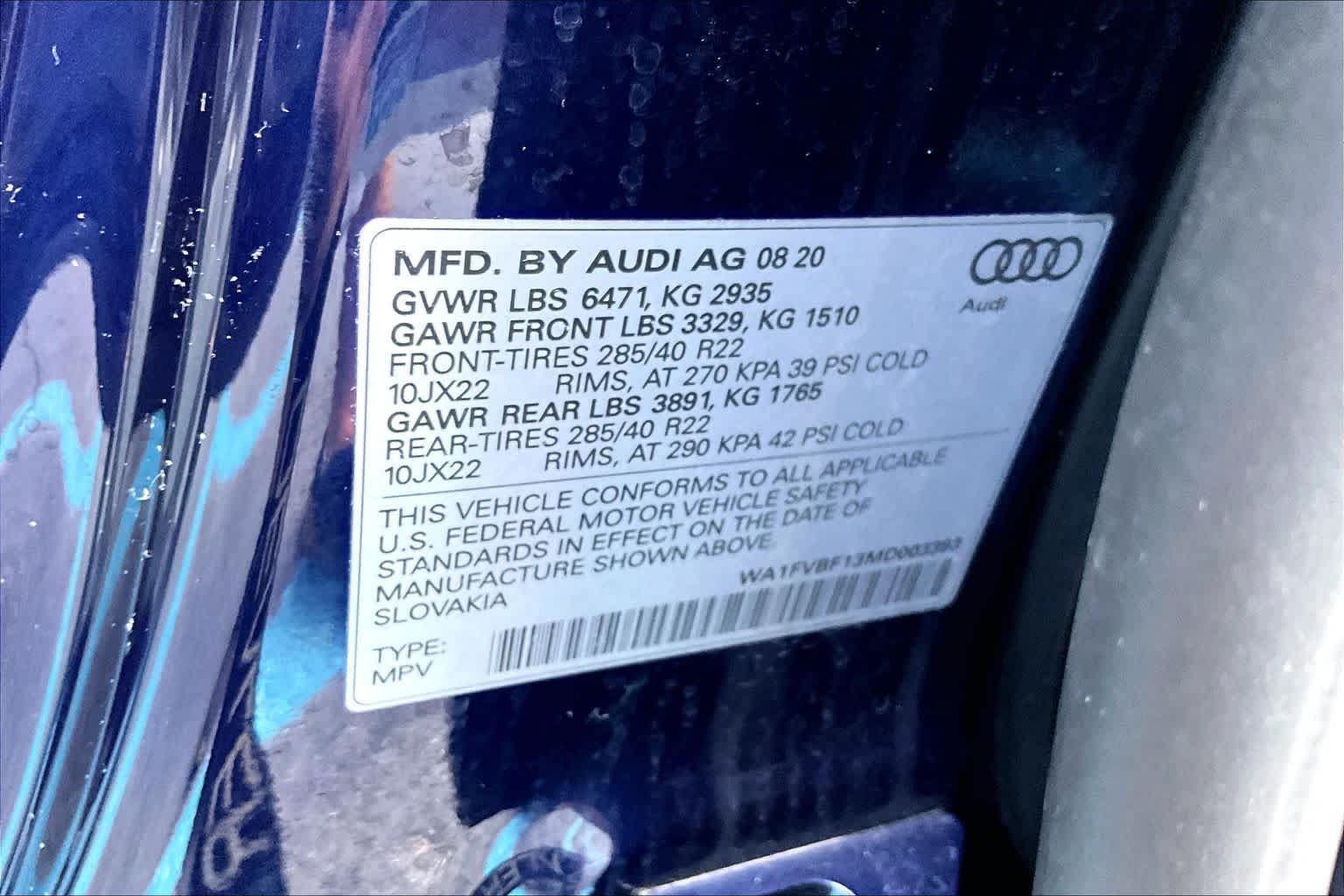 Used 2021 Audi Q8 Prestige AWD/4WD image 33