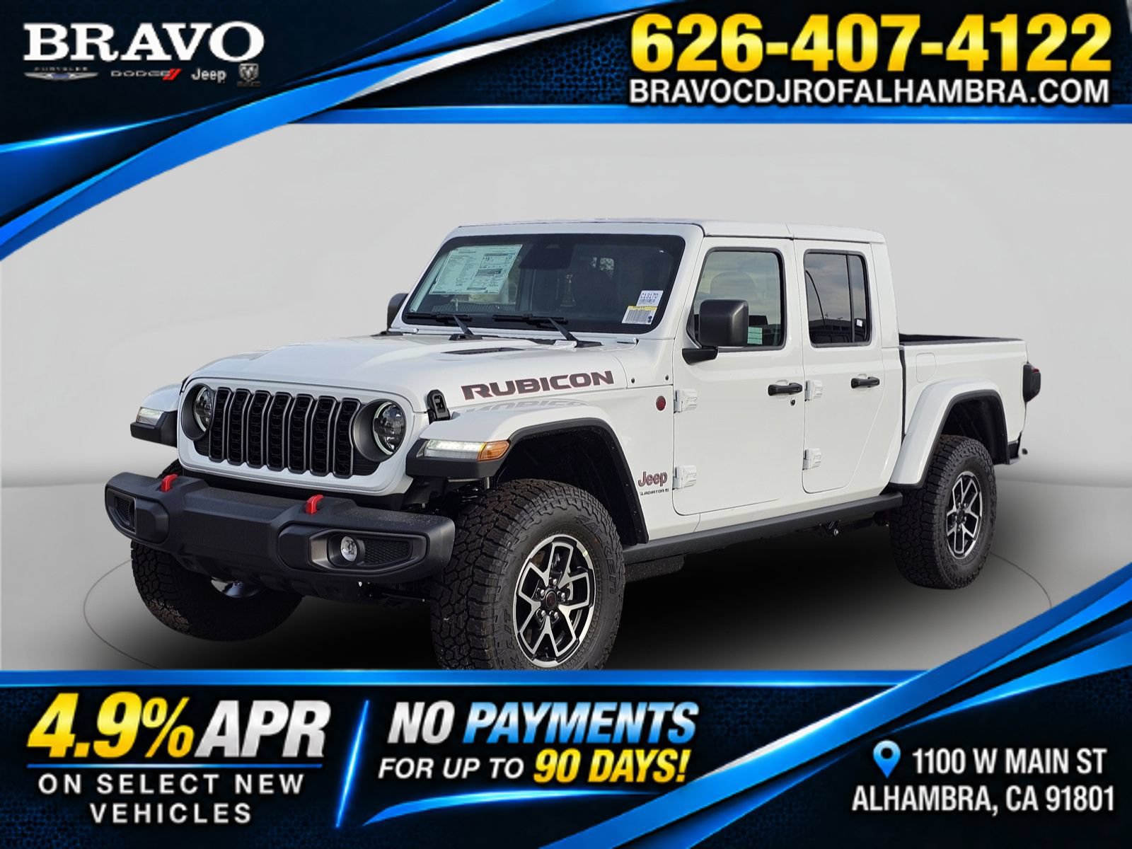 New 2026 Jeep Gladiator Rubicon w/ Steel Power Dome Hood Package AWD/4WD image 1