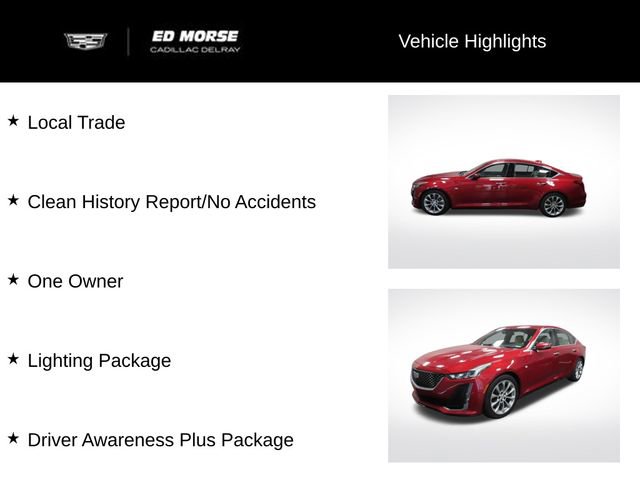 Used 2020 Cadillac CT5 Premium Luxury w/ Driver Awareness Plus Package RWD image 12