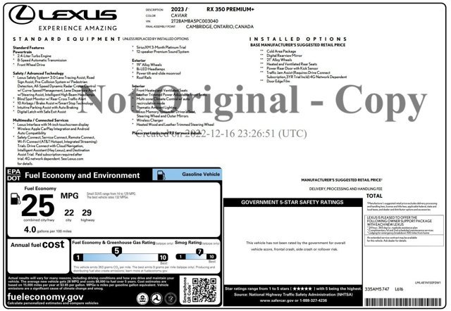 Used 2023 Lexus RX 350 Premium Plus w/ Cold Area Package FWD video 2