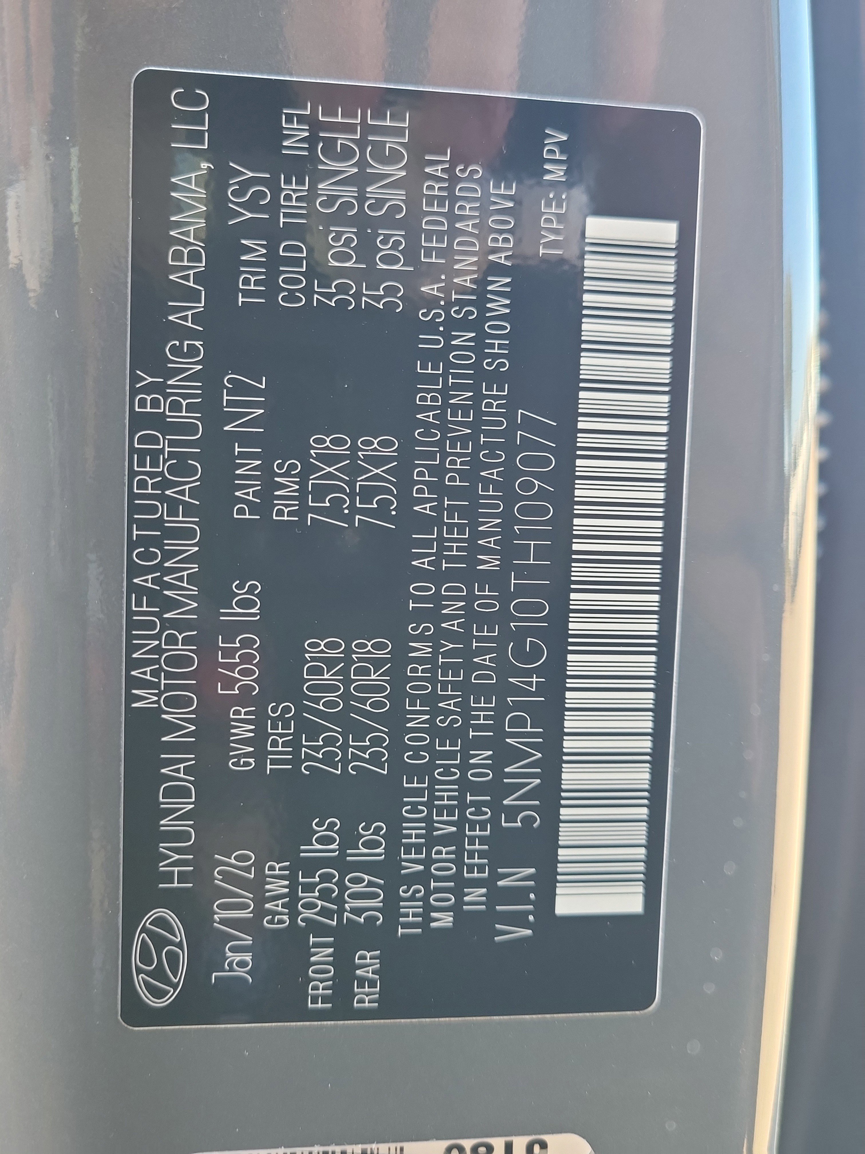 New 2026 Hyundai Santa Fe SE image 30