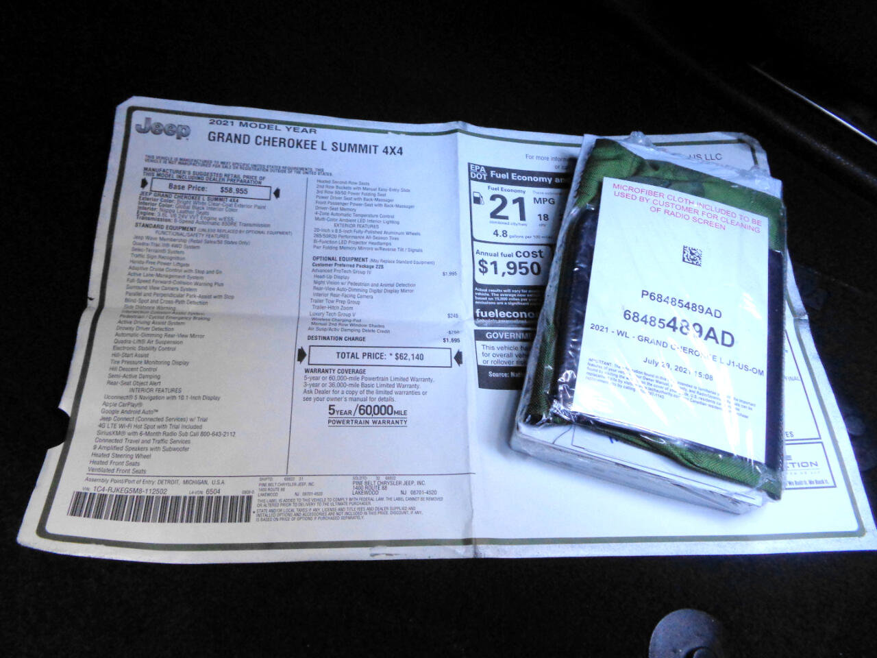 Used 2021 Jeep Grand Cherokee L Summit w/ Advanced Protech Group IV image 22