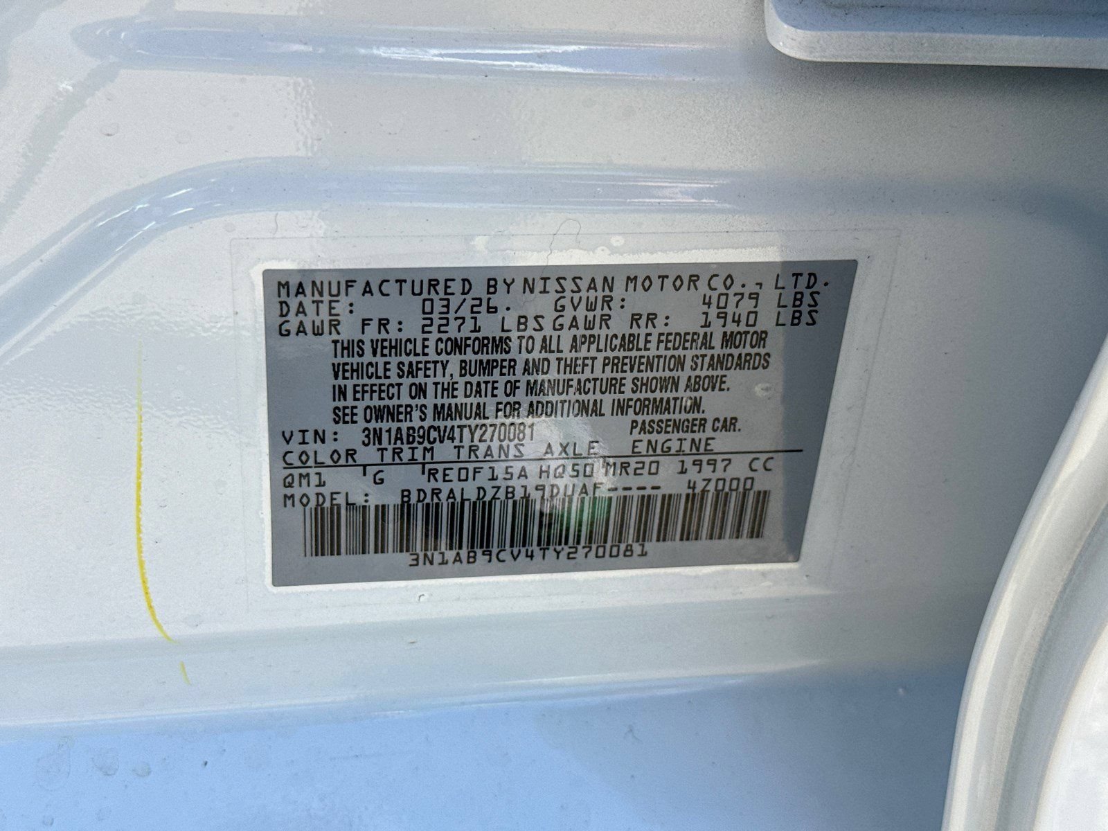 New 2026 Nissan Sentra SV w/ SV Convenience Package FWD image 30