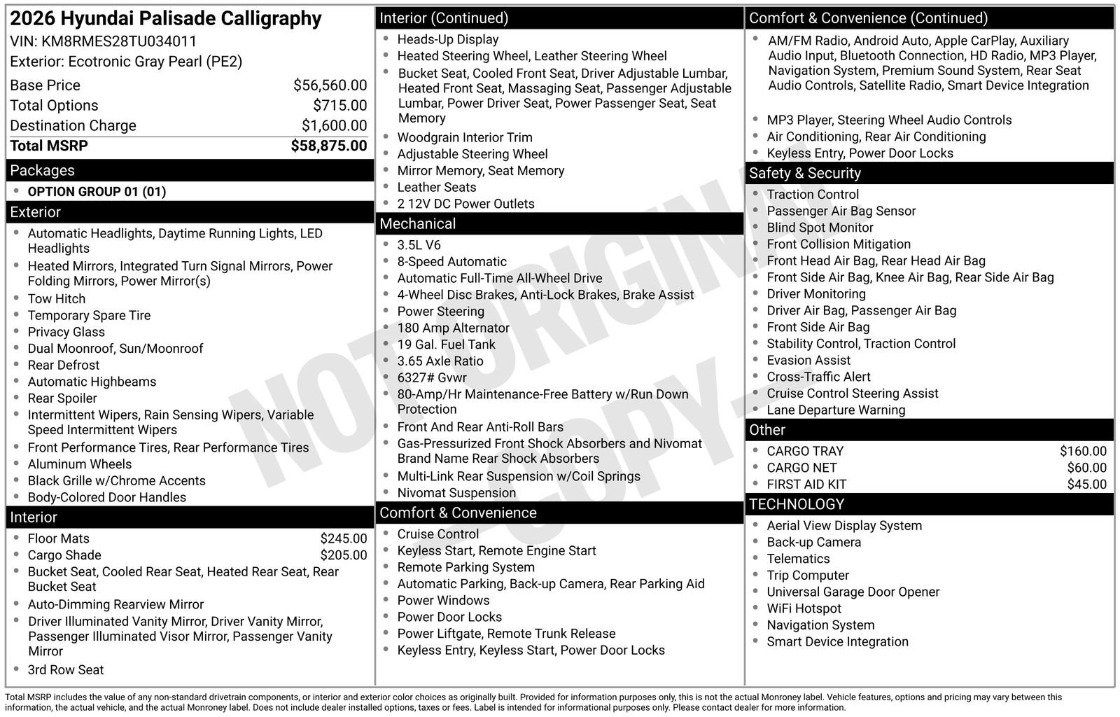 New 2026 Hyundai Palisade Calligraphy image 32