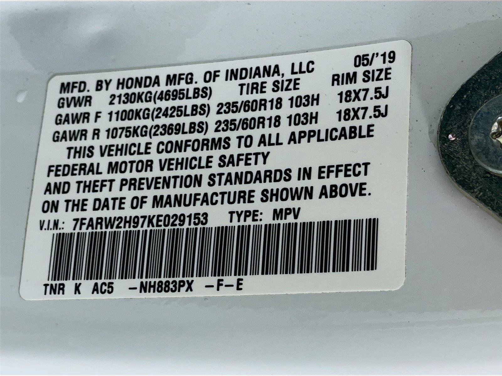 Used 2019 Honda CR-V Touring image 36