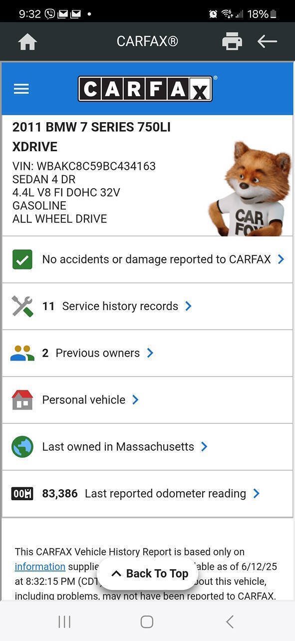 Used 2011 BMW 750Li xDrive AWD/4WD image 54