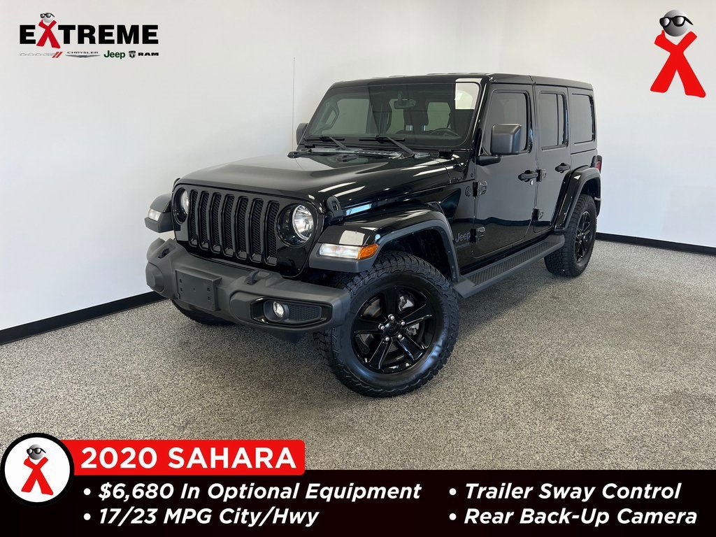 Used 2020 Jeep Wrangler Unlimited Sahara image 1
