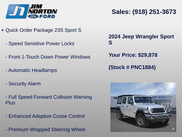 Used 2024 Jeep Wrangler Unlimited Sport AWD/4WD image 15