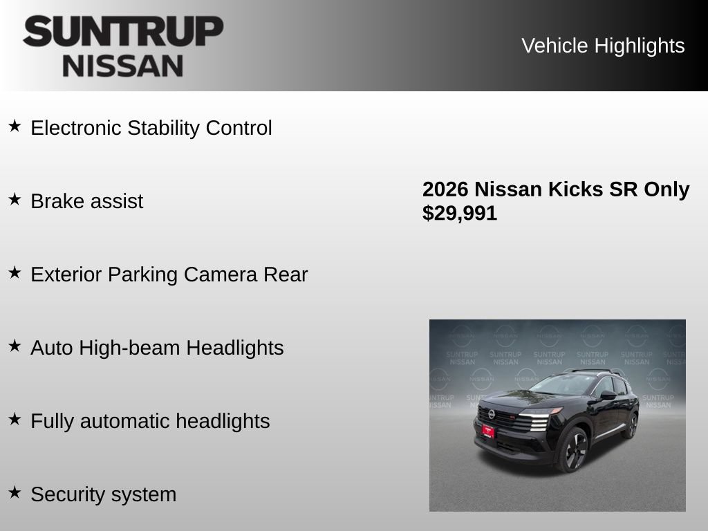Used 2026 Nissan Kicks SR w/ SR Premium Package AWD/4WD image 30