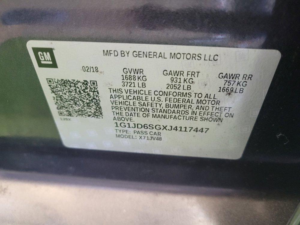 Used 2018 Chevrolet Sonic LT w/ Convenience Package FWD image 33