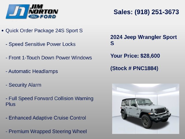 Used 2024 Jeep Wrangler Unlimited Sport AWD/4WD image 27